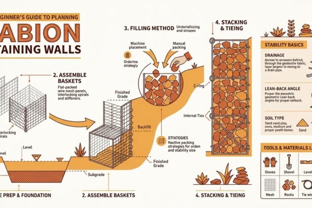 Gabion retaining wall baskets