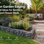 Gabion garden edging